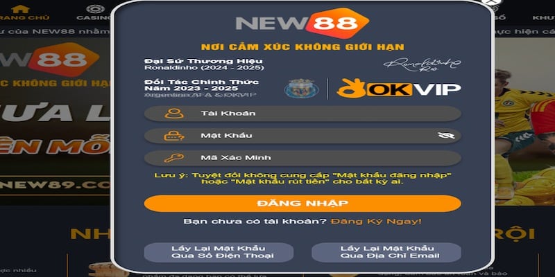 NEW88 sở hữu cách đăng nhập dễ dàng ai cũng login được